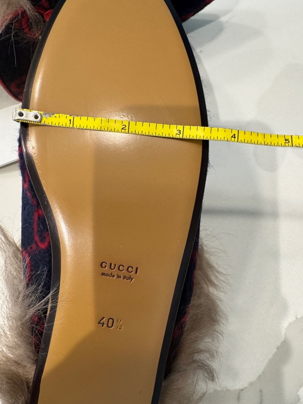GUCCI Princetown Genuine Shearling Mules EUR 40.5 US 9.5 - Picture 9 of 9